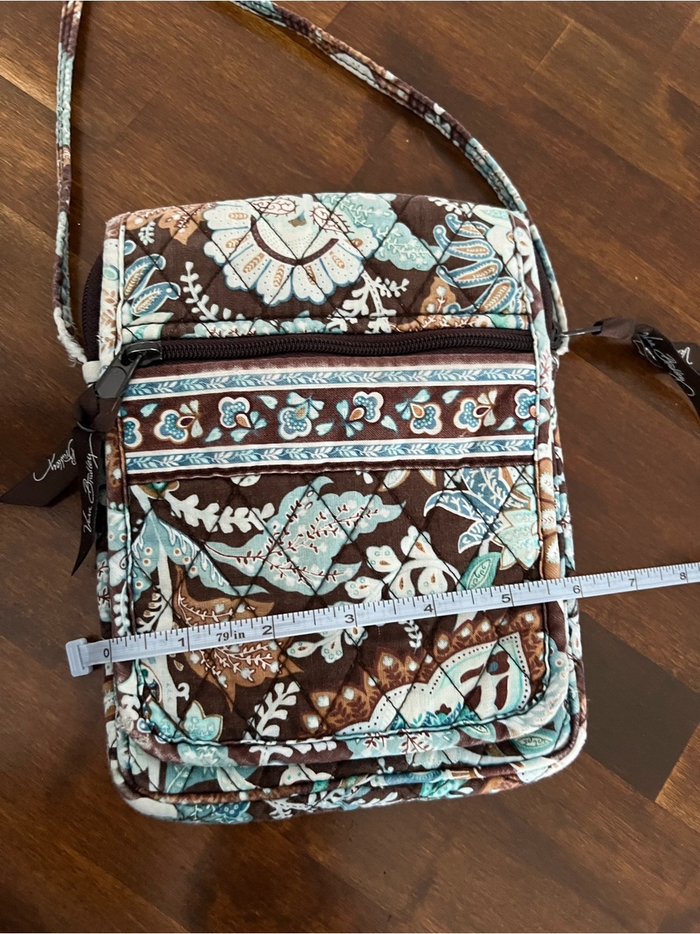 Vera Bradley Mini Hipster Java Blue Crossbody Bag - Picture 3 of 8